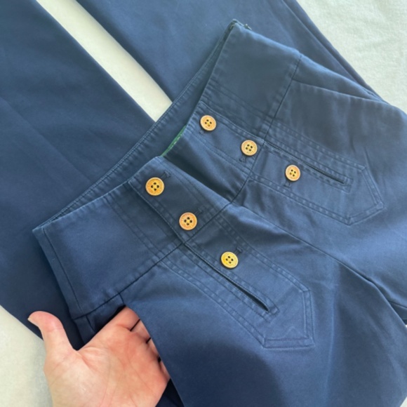 Ralph Lauren Women's 2P Navy Sailor Pant - Picture 6 of 12